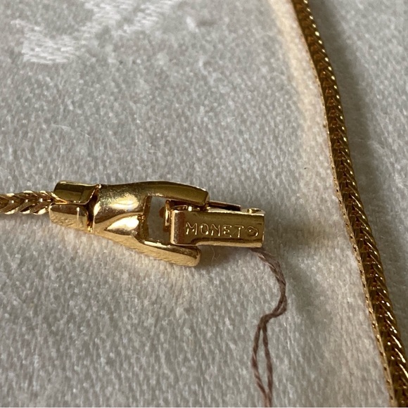 Vintage Monet Bow Pendant Necklace - Picture 3 of 4